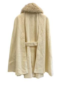 エイミーイストワール eimy istoire フェイクファーカラーマントコート 1122500029-2 コート ホワイト フリーサイズ F 101LT-260