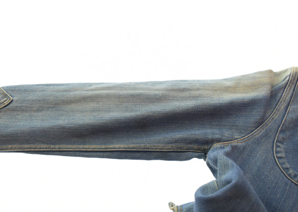 リーバイス Levi's RED リーバイスレッド 初期 2002年製 名作 Guys Warped Coat デニム ワープド コート テーラード  MADE IN TUNISIA WPL-423 ジャケット ブルー Sサイズ 103MT-2247