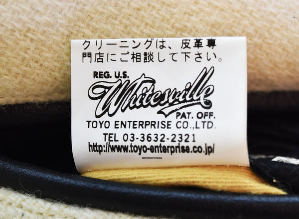 ホワイツビル WHITESVILLE フルデコ レザー切替スタジャン Night Ridersアワードジャケットスタジャン WV11375 38 ジャケット ベージュ 103MT-2490