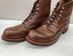 レッドウィング RED WING Iron Ranger アイアン レンジャー キャップトゥ アンバーハーネス レースアップ 革靴 7D 茶 8111 メンズ靴 ブーツ カントリー ブラウン 25cm 104S-766