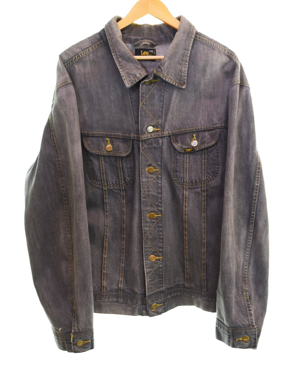 リー Lee ライダー ジャケット スリム  RIDER JACKET SLIM ブラック デニム BLACK DENIM 先染め  XXL ジャケット ブラック 103MT-3495