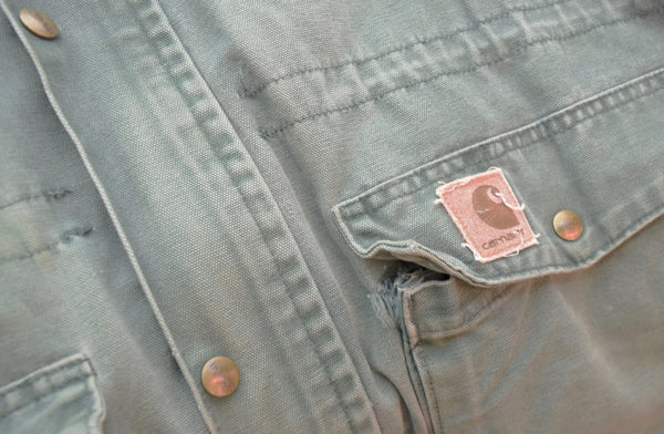 カーハート Carhartt ダックジャケット カバーオール 緑 ジャケット グリーン Lサイズ 103MT-963