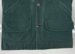 エルエルビーン L.L.Bean 80s HUNTING JACKET ハンティング ジャケット チェックネル ダック ボタン コート アウター USA製 緑 H147 ジャケット 無地 グリーン Sサイズ 104MT-1957