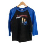 US US古着 00's DELTA 007 DIE ANOTHER DAY 映画 ムービーT プロモーション ラグラン VINTAGE ヴィンテージ ロンT ブラック Lサイズ 101MT-4646