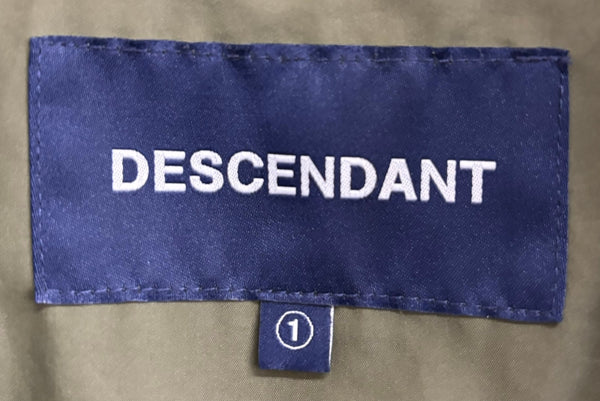 ディセンダント DESCENDANT FIELDER TWILL JACKET フィールダー ツイル パーカ カーキ 1サイズ 201MT-2750