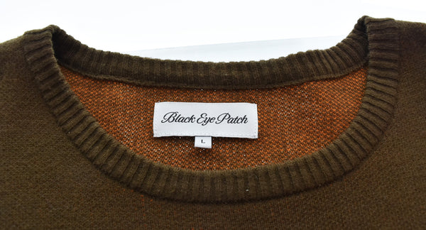 ブラックアイパッチ Black Eye Patch  OG Boy Knit SweaterOG ボーイ ニット セーター セーター ブラウン Lサイズ 103MT-3228