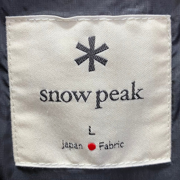 スノーピーク Snow Peak リサイクルライトダウンジャケット Recycled Light Down Jacket JK-22AU005 ジャケット ブラック Lサイズ 201MT-3356