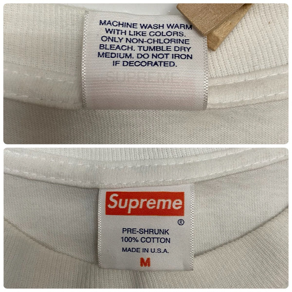 シュプリーム SUPREME 08SS Split Tee USA製 Tシャツ ホワイト Mサイズ 201MT-4797
