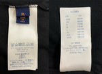 ルイヴィトン LOUIS VUITTON 19AW LV SMOKE PRINT TEE スモーク プリント Tシャツ 半袖 両面 黒 RM192 NPG HHY90W Tシャツ プリント ブラック XLサイズ 104MT-1283