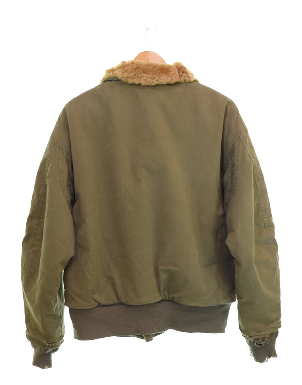 ミリタリー Military 40s U.S.ARMY AIR FORCE B-10 Flight Jacket 40's USAAF フライトジャケット コの字エンド 42 ジャケット カーキ 103MT-3521