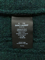 サンローラン Saint Laurent CABLE WOOL KNIT SWEATER ケーブル ウール ニット セーター クルーネック 緑 494150 セーター 無地 グリーン XSサイズ 104MT-637