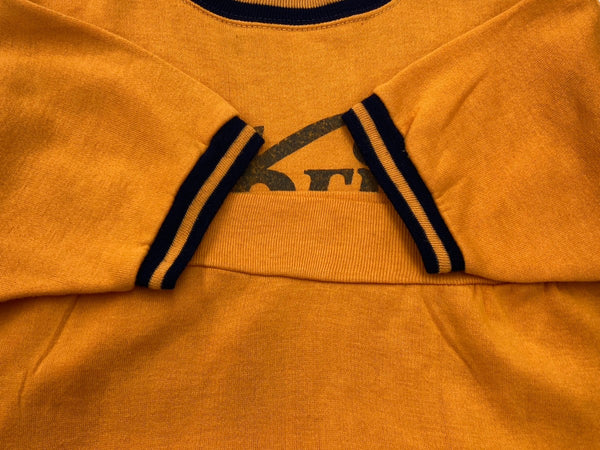 US古着 US Keith Sykes キース・サイクス sweatshirt 半袖スウェット ラインリブ スウェット プリント オレンジ 104MT-1481