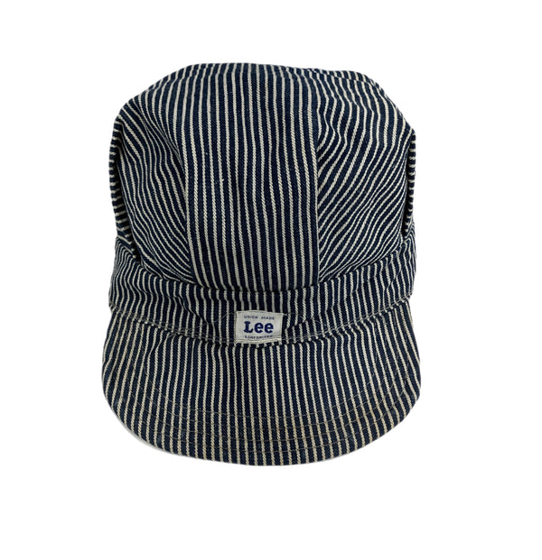 リー Lee 50's 50年代  エンジニアキャップ  ワークキャップ  ユニオンチケット ヒッコリー Vintage ヴィンテージ 帽子 メンズ帽子 キャップ ブルー 101hat-131