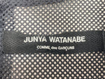 コムデギャルソン COMME des GARCONS ジュンヤワタナベ JUNYA WATANABE 半袖 膝丈 ドレス DRESS バックファスナー BLACK 黒 ワンピース 無地 ブラック 104LT-214