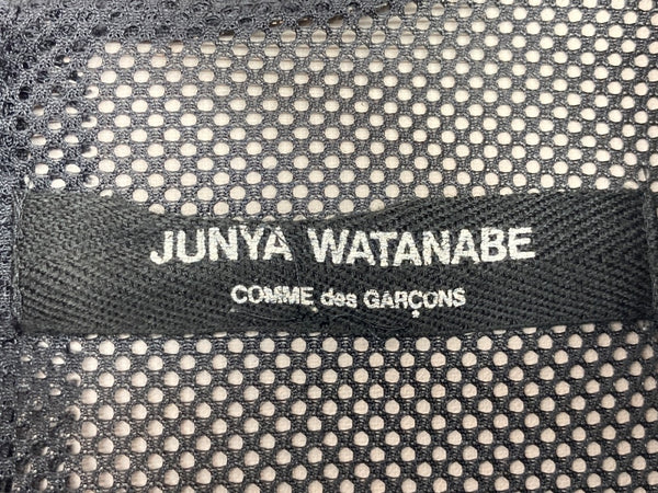 コムデギャルソン COMME des GARCONS ジュンヤワタナベ JUNYA WATANABE 半袖 膝丈 ドレス DRESS バックファスナー BLACK 黒 ワンピース 無地 ブラック 104LT-214