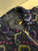 パタゴニア PATAGONIA 90s 90年代 総柄 シンチラ オーバーシャツ タペストリー USA製 アメリカ製 21200 ジャケット ネイビー Lサイズ 101MT-4719