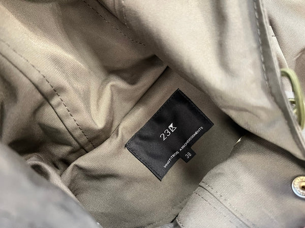 ニジュウサンク 23区 ライトアウター フード付き ブルゾン 7031233 ジャケット カーキ サイズ38 101LT-163