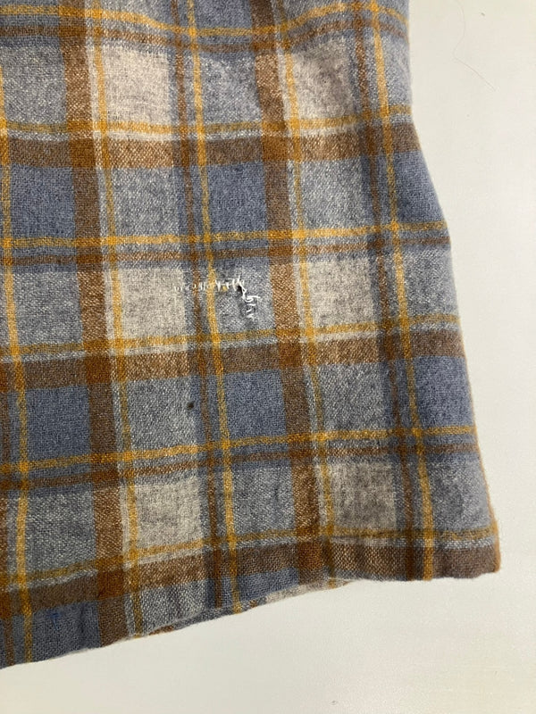 ペンドルトン PENDLETON 70's 70年代 ウール チェックシャツ ボードシャツ  ネルシャツ 開襟 オープンカラー ボックス vintage ヴィンテージ MADE IN USA アメリカ製  長袖シャツ ベージュ Mサイズ 101MT-5361