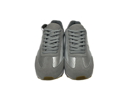 サンガッチョ via SANGACIO ×Wako’s Room ワコーズルーム シルバーレザー×グレースエード イニシャルなし レディース靴 スニーカー シルバー 23.5cm 601sh-49