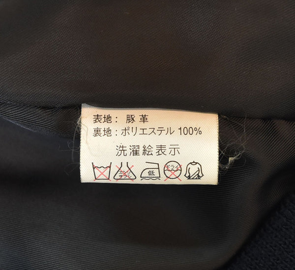 テッドマン TEDMAN TED COMPANY TYPE MA-1 LEATHER レザー MA1 RED DEVIL 豚革 42 ジャケット ブラック 103MT-2195