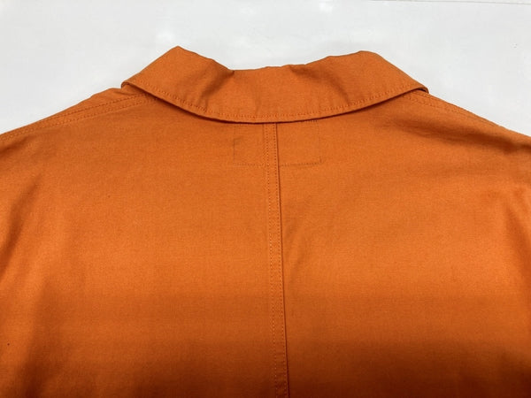 ステューシー STUSSY Torque Jacket トルクジャケット ワークジャケット ライトアウター ミリタリー ステンカラー フロントボタン ロゴプリント ORANGE 橙色 ジャケット ワンポイント オレンジ XLサイズ 104MT-1801
