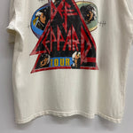 【曜日割引対象外】 ヴィンテージ vintage 90's DEF LEPPARD Hysteria USA製 ツアー Tシャツ ホワイト ONEサイズ 201MT-4087 VB
