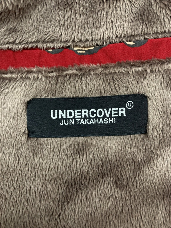 アンダーカバー UNDERCOVER ×VALENTINO バレンティノ 19AW UFO柄 コーチジャケット 裏起毛 中綿 RED 赤 UCX4204-2 SIZE2 ジャケット 総柄 レッド 104MT-773