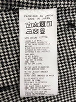 ヨウジヤマモト Yohji Yamamoto POUR HOMME ROLLER PRINT LONG BLOUSE ローラー プリント ロング ブラウス 千鳥柄 長袖 灰 HG-B26-043 サイズ 3 コート 総柄 グレー 104MT-1575