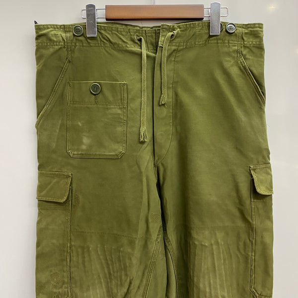 【曜日割引対象外】 ミリタリー MILITARY 70's デンマーク軍 M71 フィールドパンツ カーゴパンツ カーキ W36サイズ 201MB-1125 VB