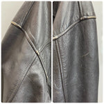 【曜日割引対象外】 リーバイス Levi's 90's 襟ボア付き 韓国製 レザージャケット フライト ジャケット ブラウン XLサイズ 201MT-4883 VB