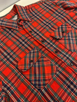 ファイブブラザー FIVE BROTHER 70s 80s ヴィンテージ チェックシャツ US古着 長袖シャツ レッド Lサイズ 101MT-3429