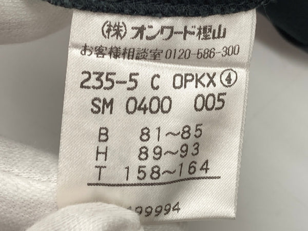 マイケル・コース MICHAEL KORS オンワード樫山 ノースリーブ ノーカラー Military ミリタリー タイト フロントボタン コットン BLACK 黒 ワンピース 無地 ブラック SIZE4 104LT-233