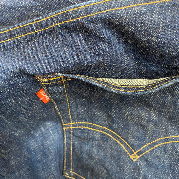 【曜日割引対象外】 ヴィンテージ vintage 70's リーバイス Levi's 505 0217 66前期 濃紺 デニム ブルー W40 L34サイズ 201MB-846 VB