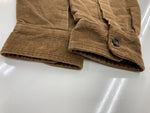 ステューシー STUSSY OLD オールド クラウンタグ 白タグ USA製 コーデュロイ ジャケット 茶 ジャケット ワンポイント ブラウン Lサイズ 104MT-2011