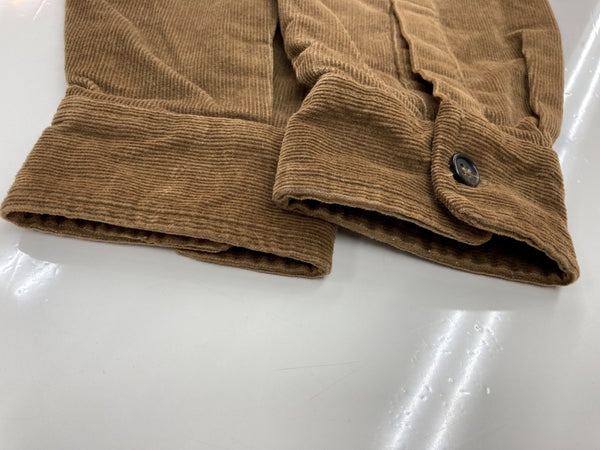 ステューシー STUSSY OLD オールド クラウンタグ 白タグ USA製 コーデュロイ ジャケット 茶 ジャケット ワンポイント ブラウン Lサイズ 104MT-2011