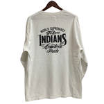 東京インディアンズ TOKYO INDIANS Motorcycle Club L/S Tee ロンT ホワイト XLサイズ 201MT-4405
