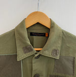 アンダーカバー UNDERCOVER T期 ワッペン グラフィック ミリタリー シャツ 6s224-sh5 ジャケット グリーン 1サイズ