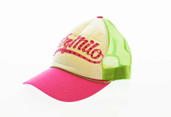 ア ベイシング エイプ A BATHING APE Baby Milo Logo メッシュ キャップ スワロフスキー 帽子 メンズ帽子 キャップ ピンク フリーサイズ 103H-26