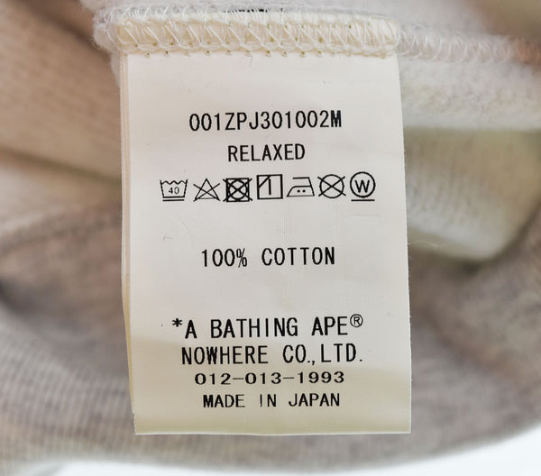 アベイシングエイプ A BATHING APE FOOTBALL RELAXED FIT FULL ZIP HOODIE ロゴ プリント パーカー グレー 001ZPJ301002M パーカ グレー Lサイズ 103MT-2039