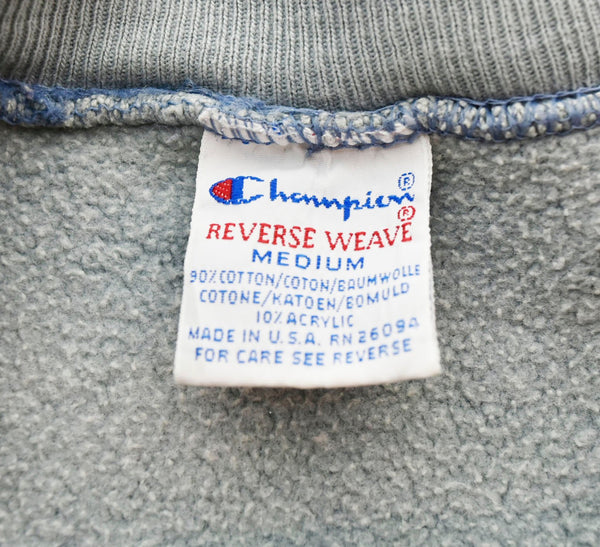 チャンピオン Champion REVERSE WEAVE USA製 リバース ウィーブ 刺繍 スウェット 青 スウェット ブルー Mサイズ 103MT-969