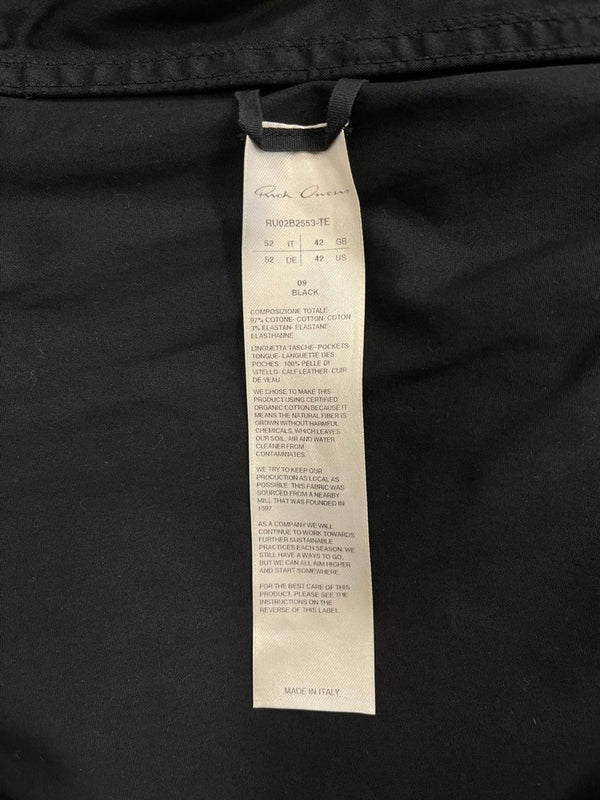 リックオウエンス Rick Owens BAUHAUS LARRY FLIGHTSUIT バウハウスラリーフライトスーツ ジャンプスーツ 黒 RU02B2553-TE つなぎ・オーバーオール ブラック 表記サイズUS42 101MB-642