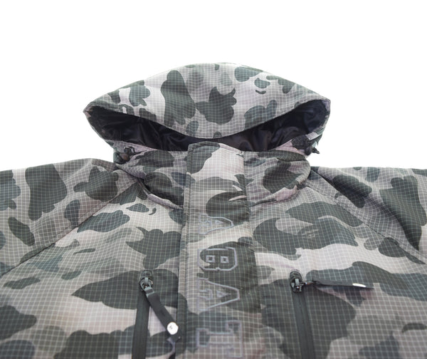 アベイシングエイプ A BATHING APE  Grid CAMO ダウンフーディージャケット down hoodie jacket スノボ 001DNI801006M ジャケット マルチカラー Mサイズ 103MT-3108