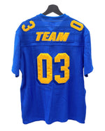 シュプリーム SUPREME 21SS Mesh Stripe Football Jersey メッシュ ストライプ フットサル ジャージ 青 Tシャツ ロゴ ブルー Mサイズ 104MT-1706