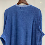 【曜日割引対象外】 ダブルアールエル RRL 初期 デニム切替 マチ付き 長袖カットソー ブルー XLサイズ 201MT-4088 VB