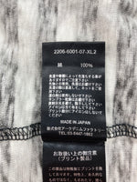 マインデニム MINEDENIM 22SS HAZY BORDER T-SHIRT 半袖 かすれ加工 黒 2206-6001-07XL2 XL Tシャツ ボーダー ブラック 104MT-201