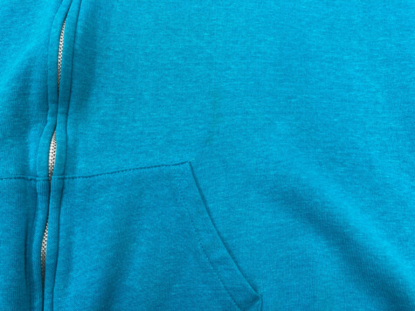 ヴィンテージ vintage 70s 80s 70年代 80年代 ジップアップ YKK 片爪 USA製  ライトブルー 水色 パーカ 無地 ブルー 104MT-1760