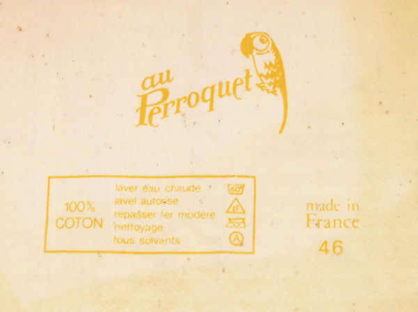 US US古着 au perroquet フレンチワークジャケット Made in France コットンヘリンボーンツイル  生成り フランス製 46 ジャケット ホワイト 103MT-2914