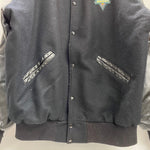 【曜日割引対象外】 ステアブランド STEER BRAND 90's USA製 ウール スタジャン ジャケット ブラック Lサイズ 201MT-4608 VB