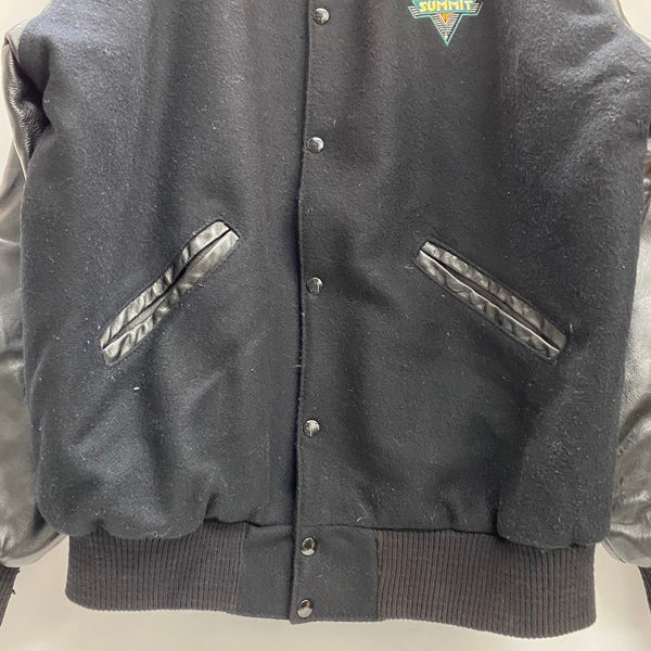 【曜日割引対象外】 ステアブランド STEER BRAND 90's USA製 ウール スタジャン ジャケット ブラック Lサイズ 201MT-4608 VB