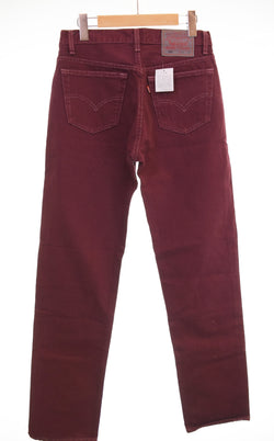 リーバイス Levi's 90's 90年代 米国製 USA カラーデニムパンツ ワインレッド 32 34 201-0651  デニム 32 103MB-688